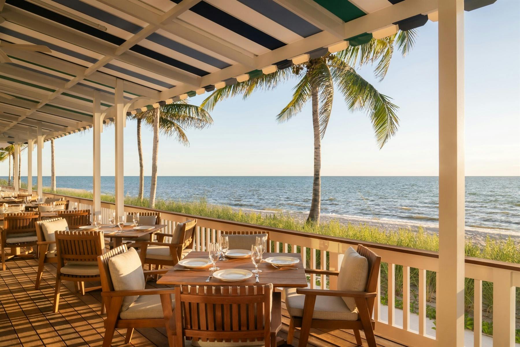 outdoor dining space