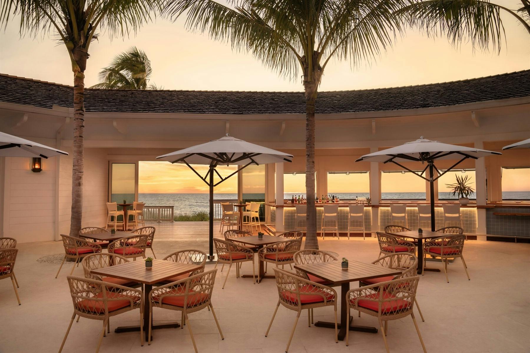 outdoor dining space