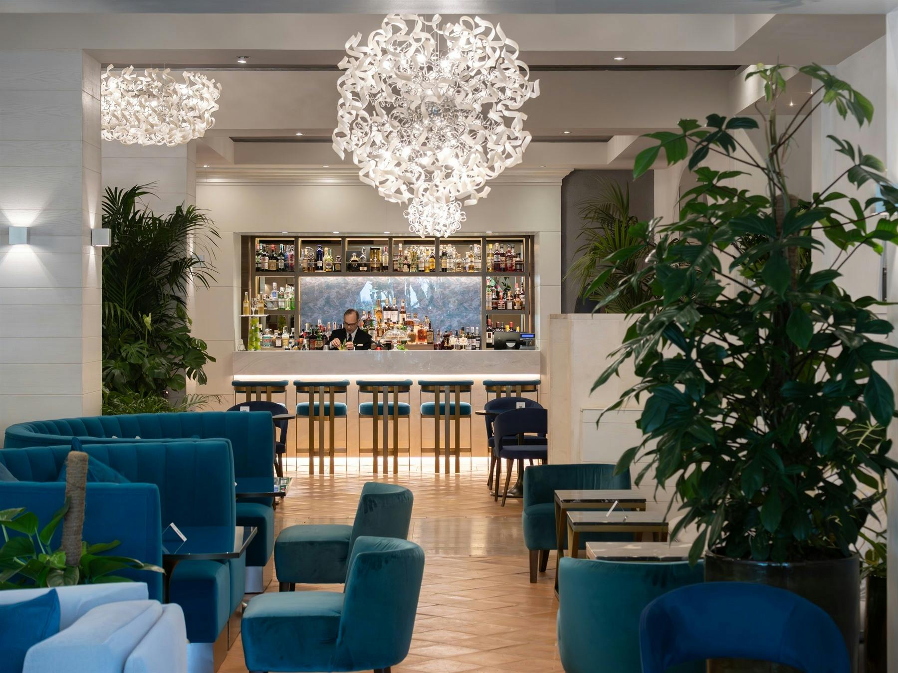 Bar at Forte Village Hotel Castello, South Sardinia, Italy