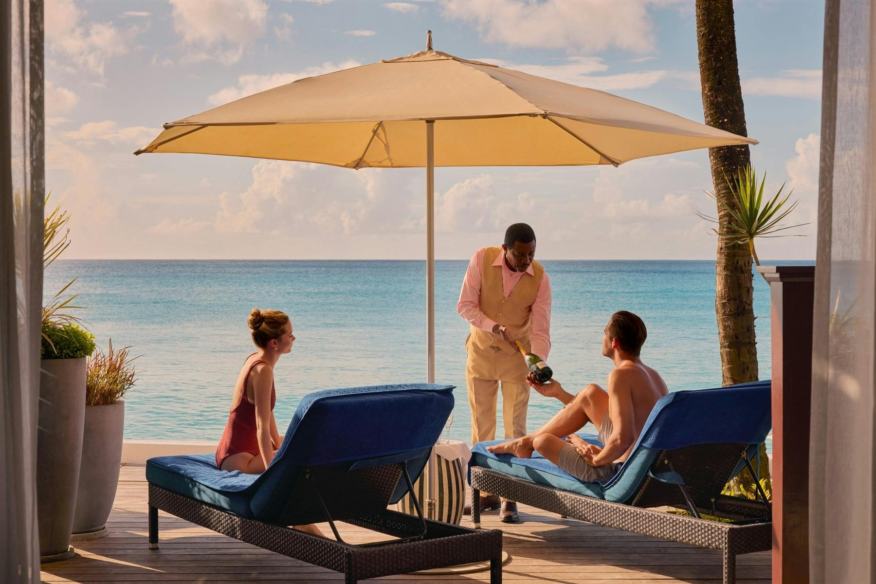 beachfront suite deck fairmont royal pavilion barbados