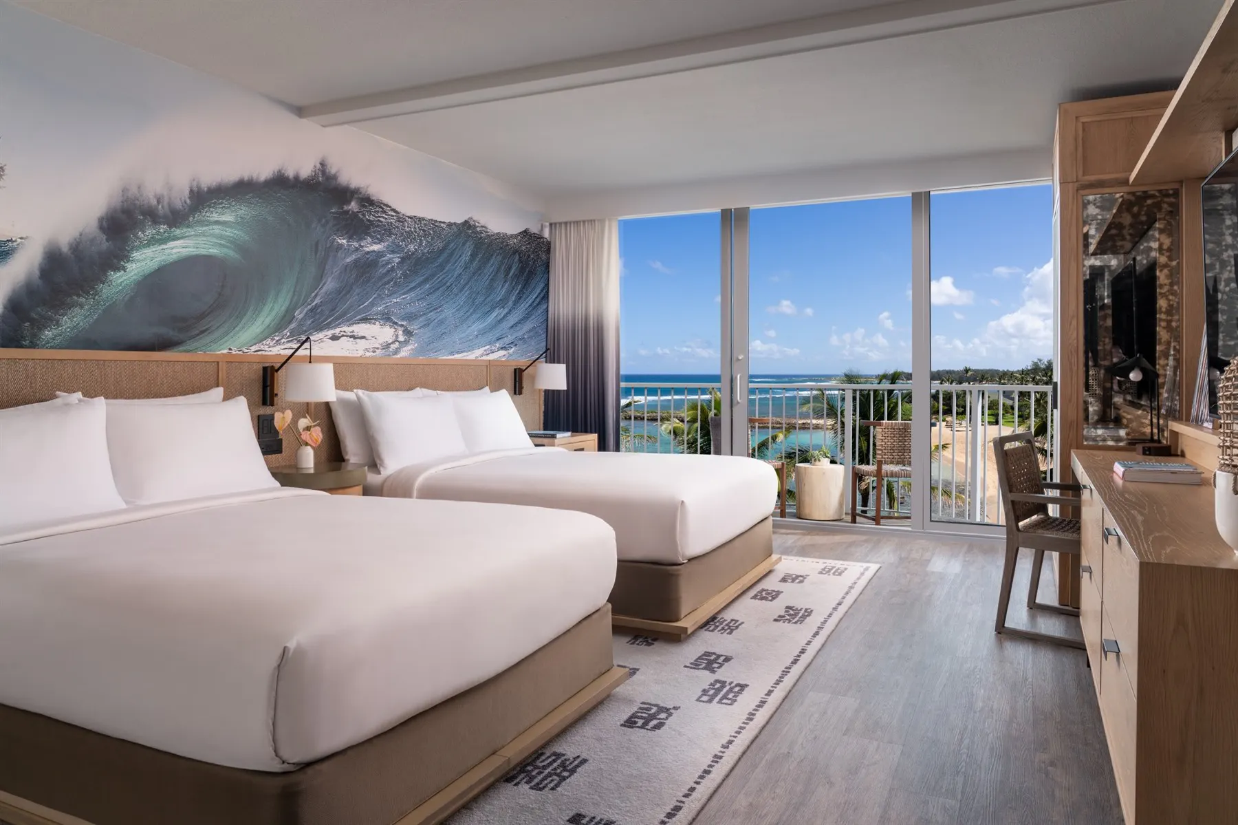 Ocean View Room with Balcony, The Ritz-Carlton O‘ahu, Turtle Bay, Hawaii