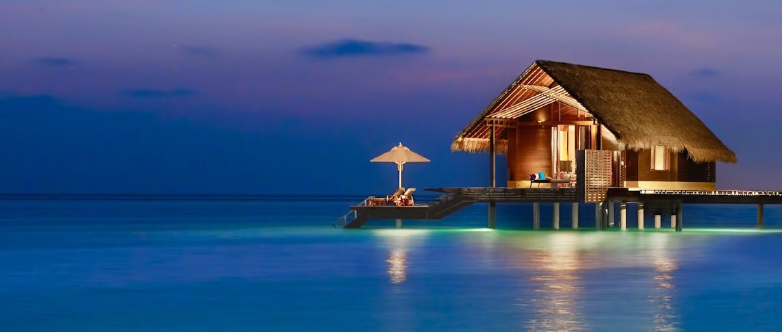 Water villa exterior at One&Only Reethi Rah, Maldives