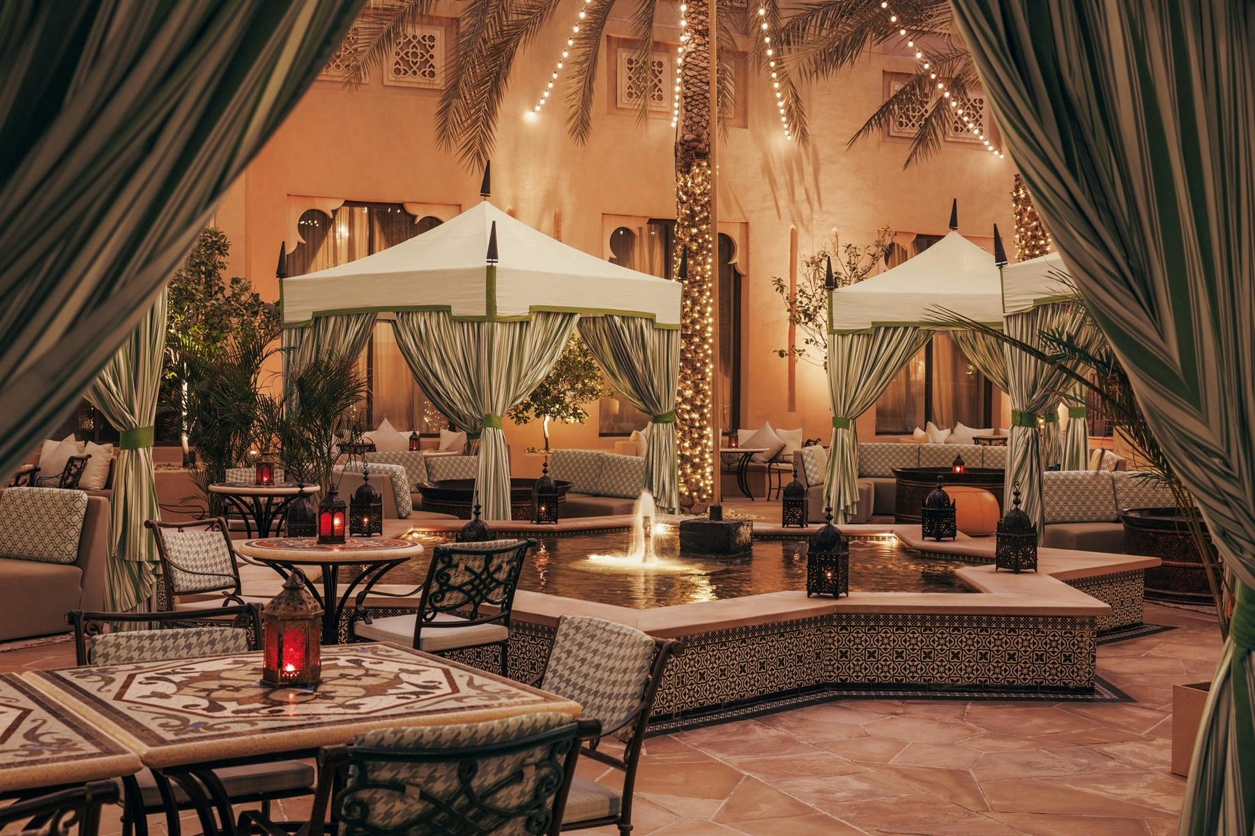 Dining in The Courtyard at One&Only Royal Mirage - The Palace, Dubai
