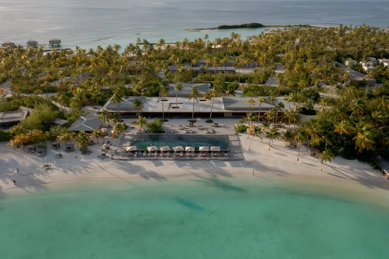 aerial view of Patina Maldives