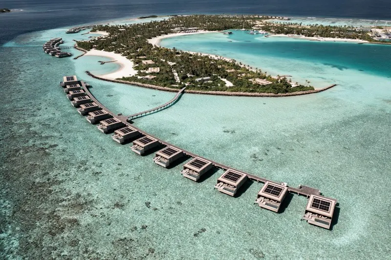 aerial view of Patina Maldives