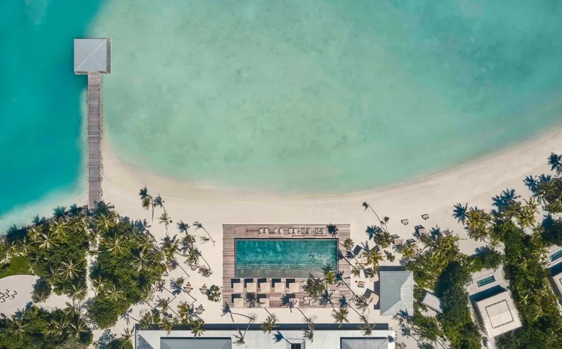 aerial view of Patina Maldives