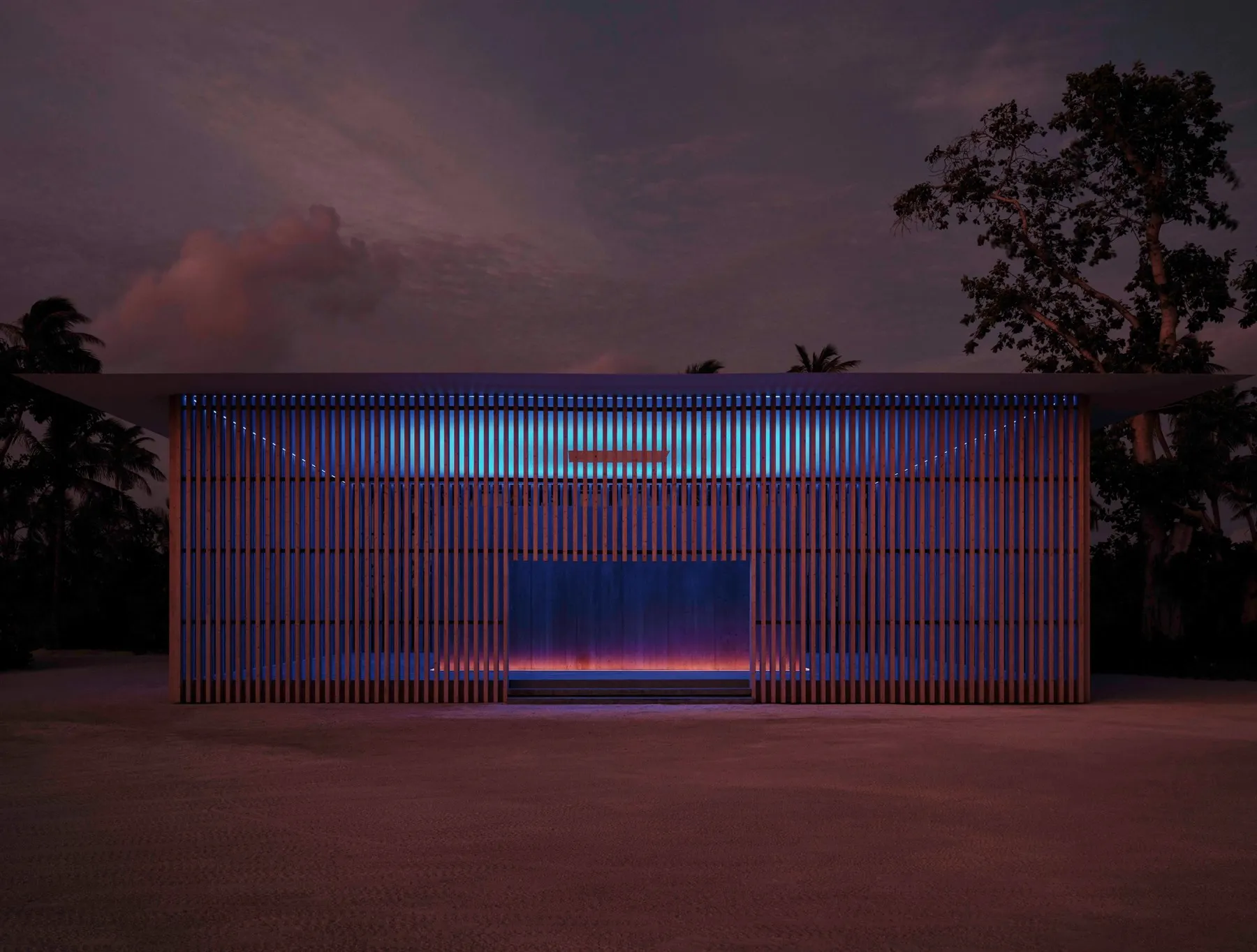 James Turrell Skyspace installation, Patina Maldives