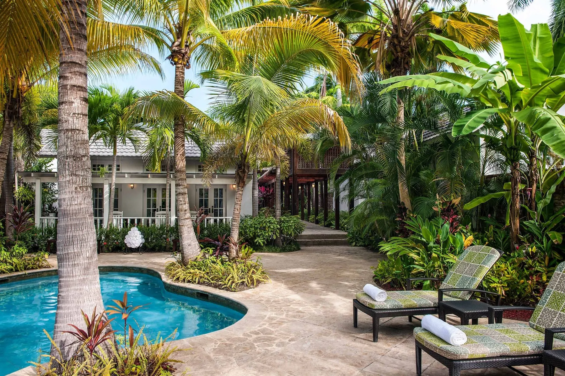 one of the pools at fern tree spa at half moon jamaica