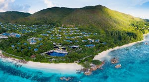 Enjoy a break in this romantic retreat nestled on the island of Praslin in the Seychelles <place>Raffles Seychelles</place><fomo>40</fomo>