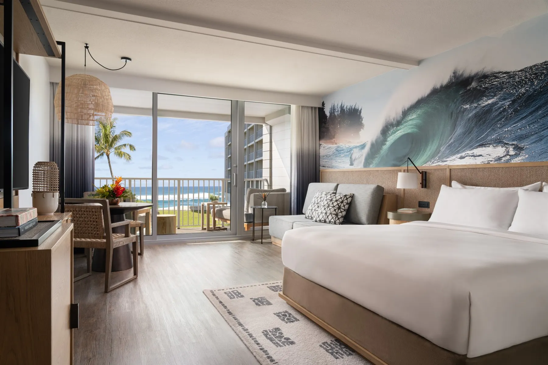 Partial Ocean View Resort Lanai Room, The Ritz-Carlton O‘ahu, Turtle Bay, Hawaii