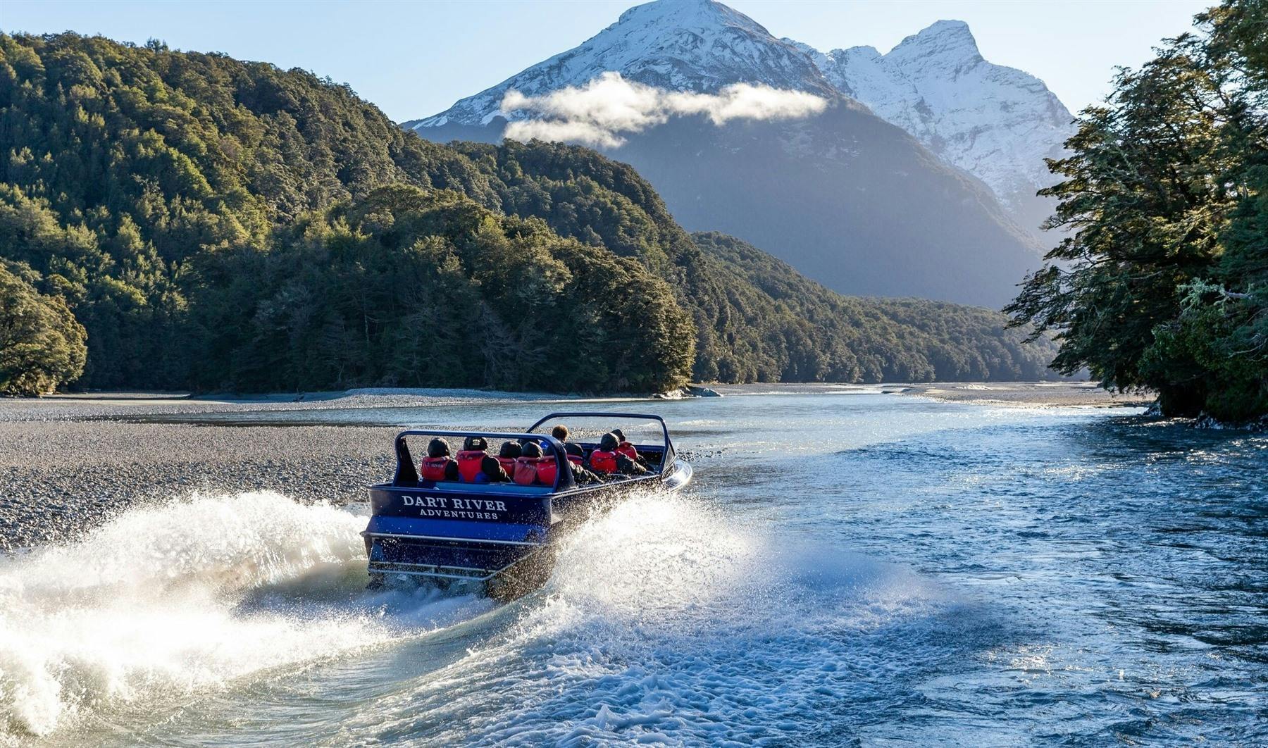 Full Day Funyak and Jet Boat Adventure on Dart River
