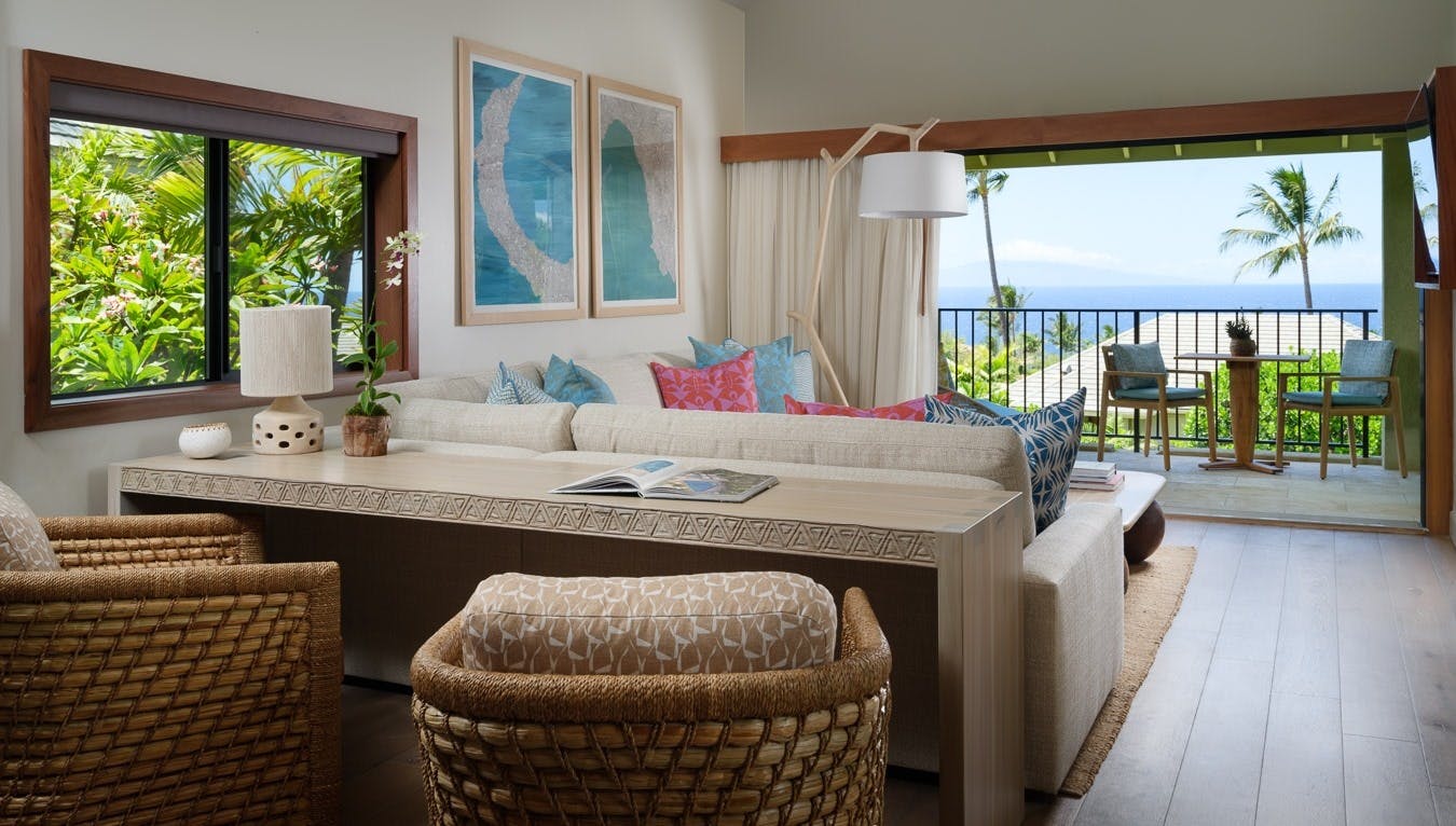 suite living room at hotel wailea maui hawaii 