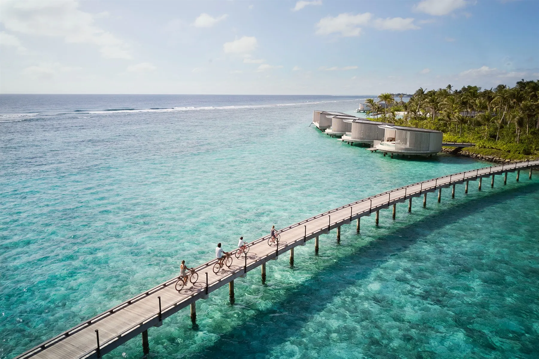 Cycling on the Bridge, The Ritz-Carlton Maldives, Fari Islands