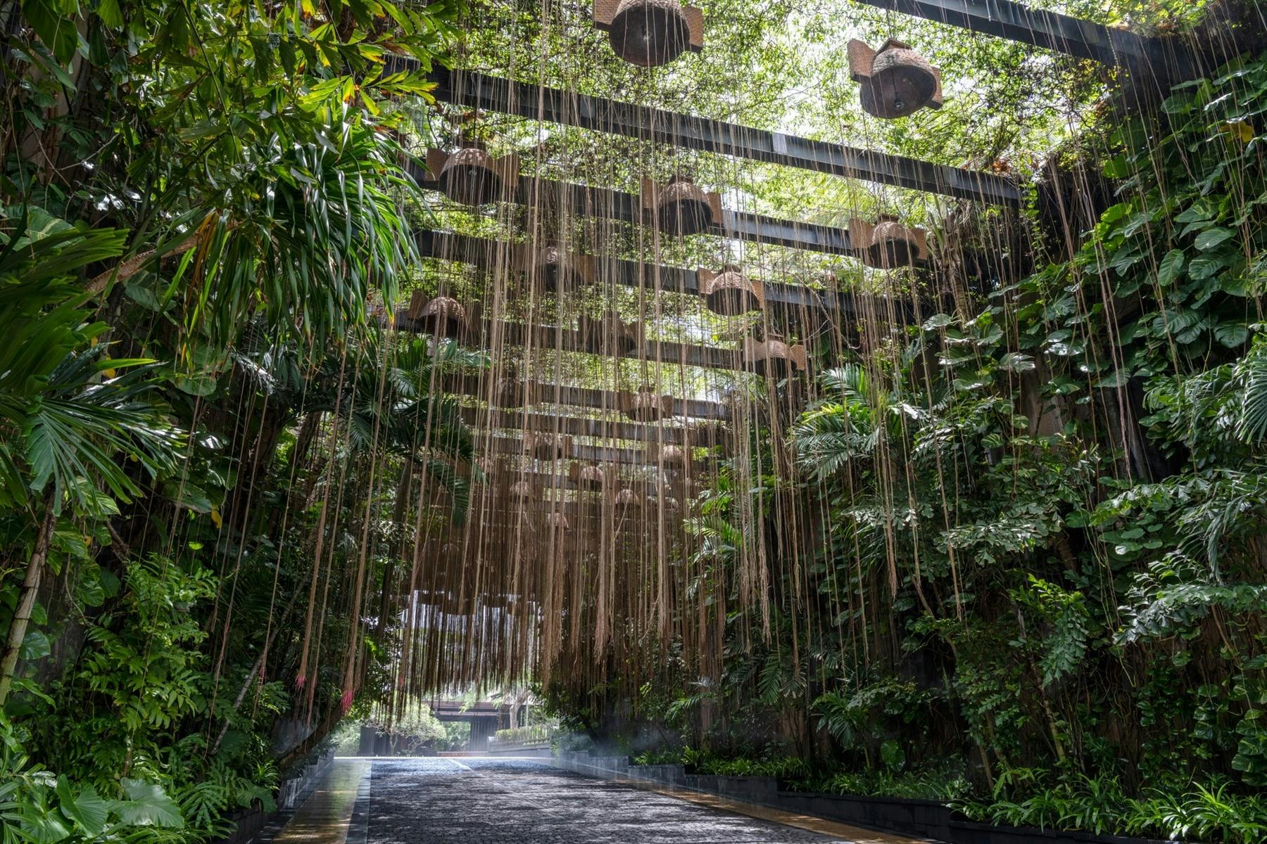 Rainforest gate at The St. Regis Bali Resort
