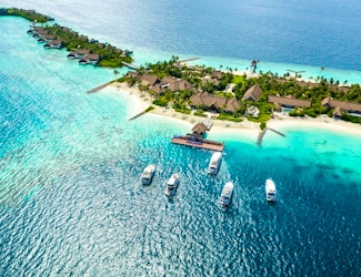 Enjoy unique dining experiences at this modern Maldivian resort