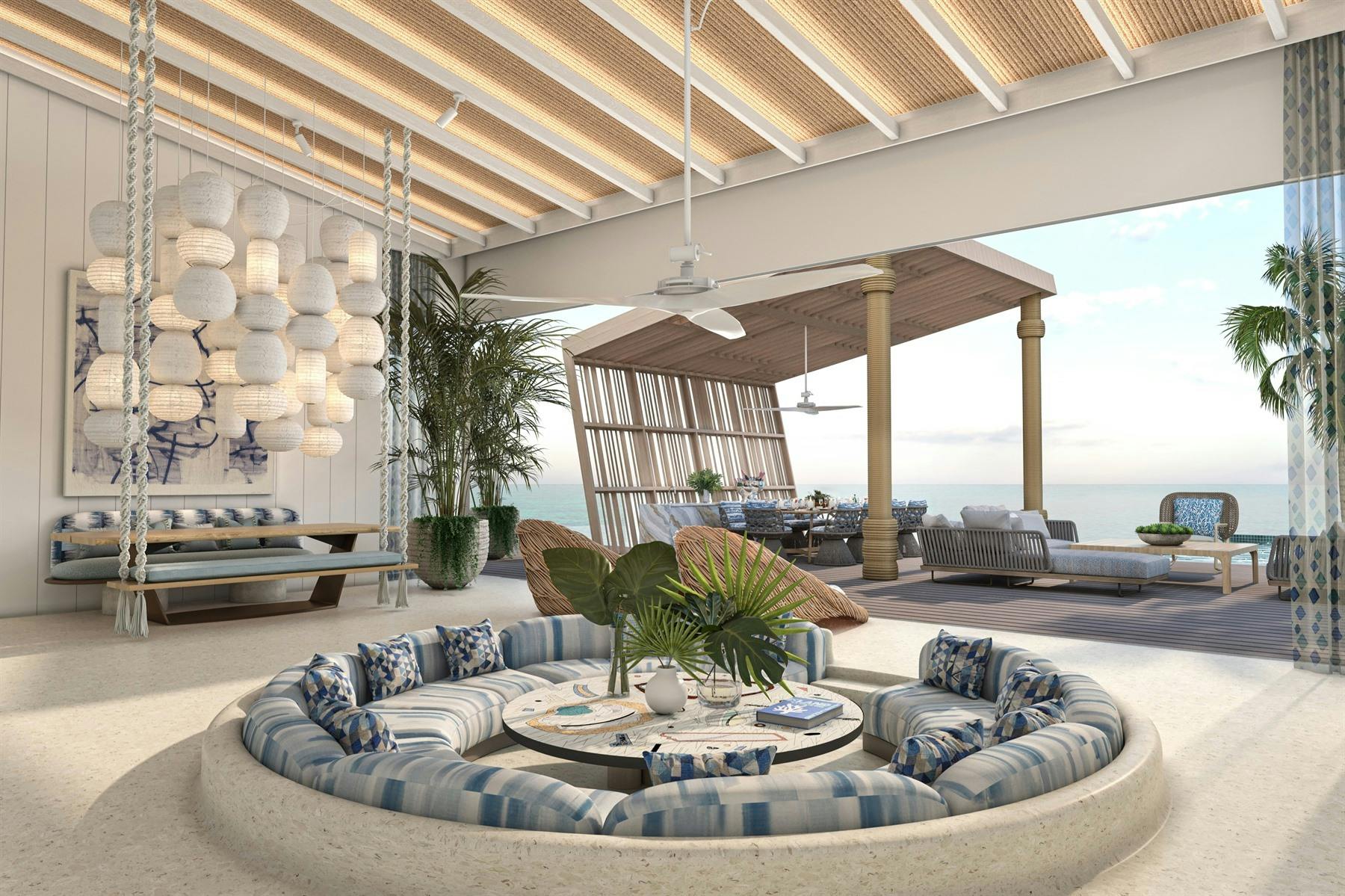 Water Villa - Living Room