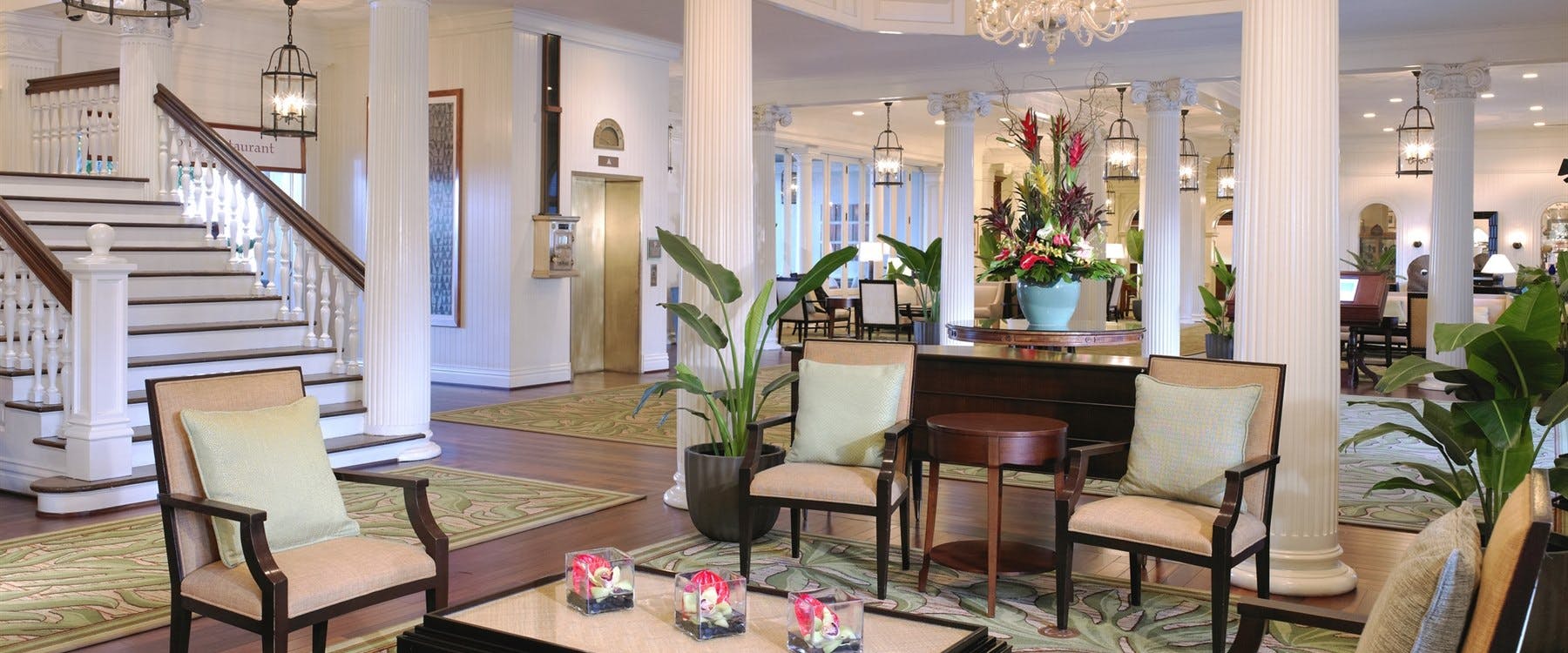 Lobby at Moana Surfrider, A Westin Resort