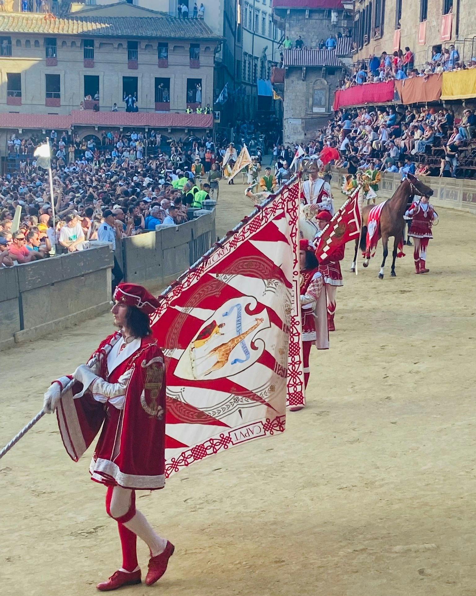 | The day of Palio di Siena 